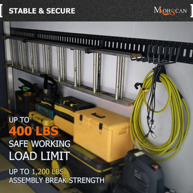 MorScan hooks beside ruler for scale, shows 6-inch inner clearance benefit