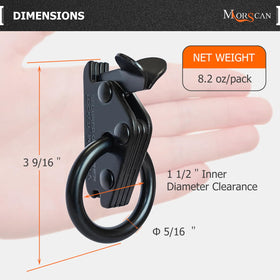 MorScan spring lever detail showing fast three-second installation benefit