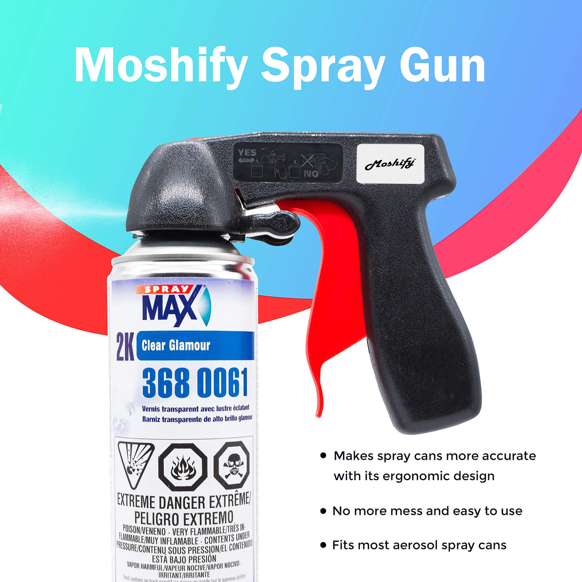 Moshify hand-held trigger in use for ergonomic comfort and reduced fatigue