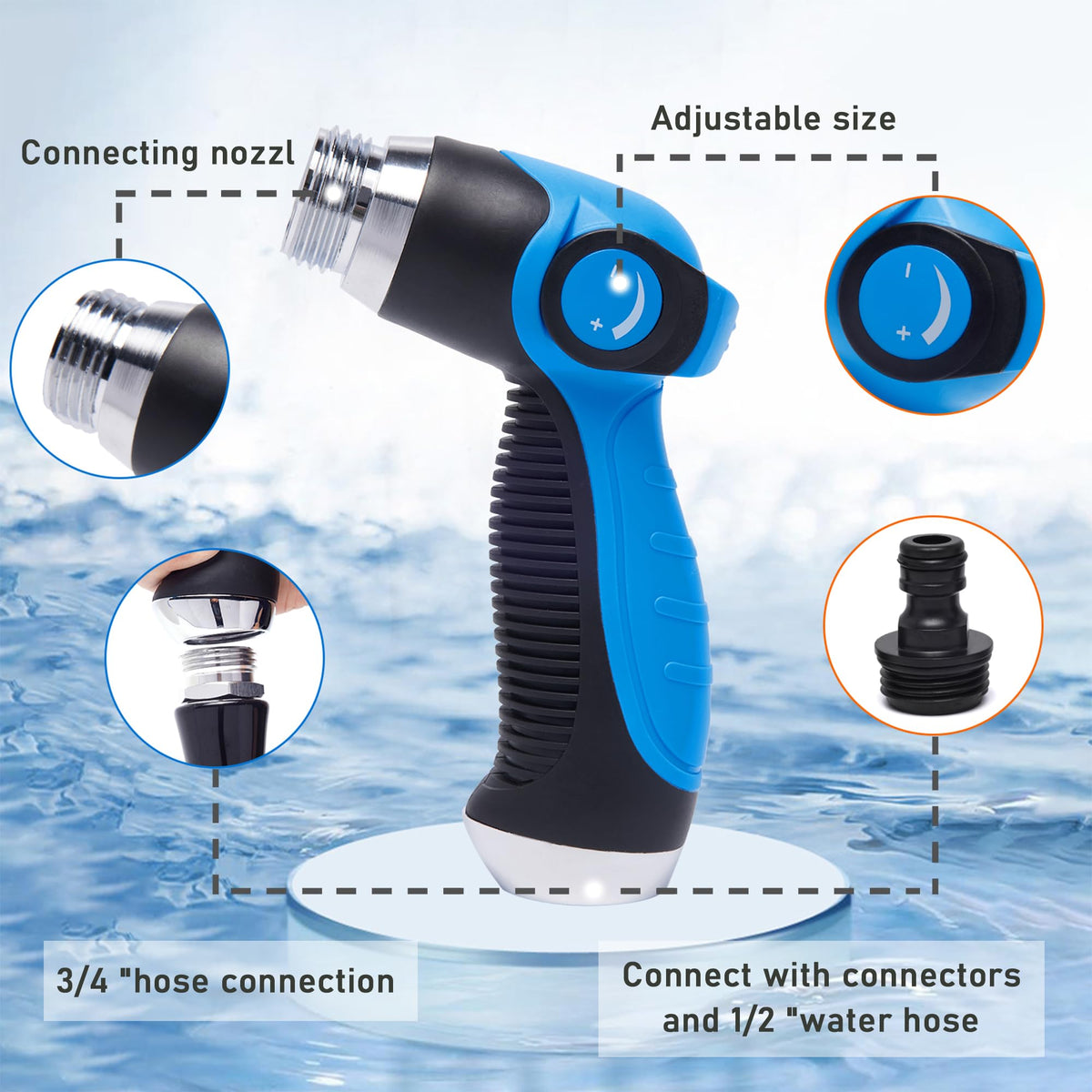 MOSIKEN nozzle detail showing adjustment dial for controlling foam strength