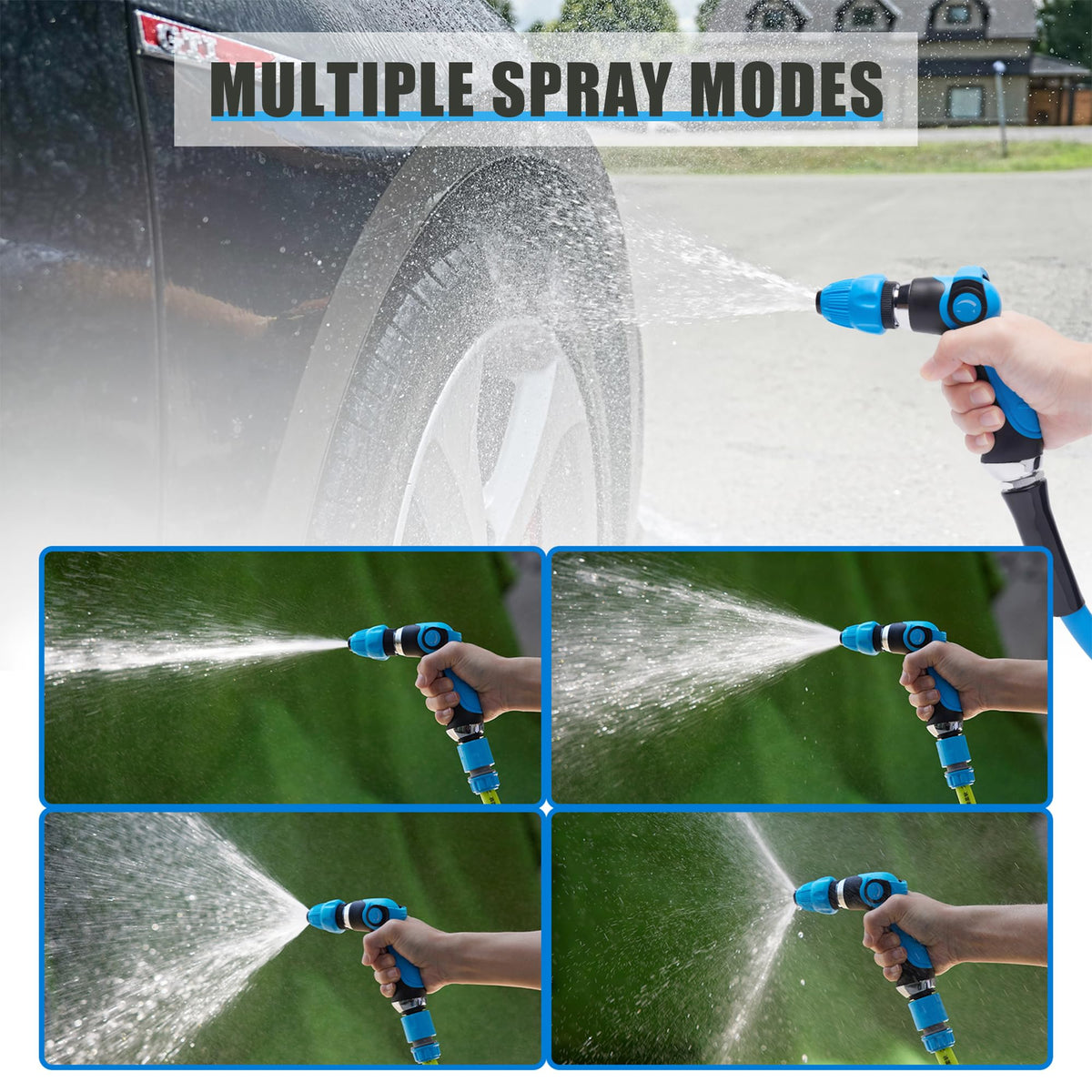 MOSIKEN kit accessories laid out with sponge and towel for complete cleaning