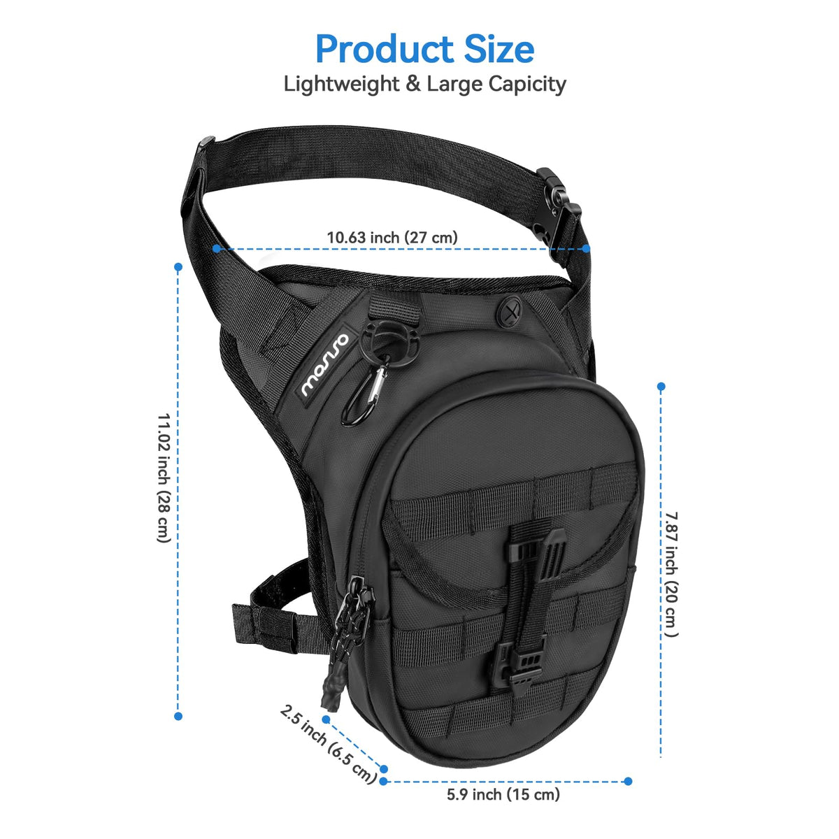 MOSISO style in urban commute setting keeping essentials reachable