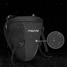 MOSISO open main compartment showing 10L capacity and organized storage