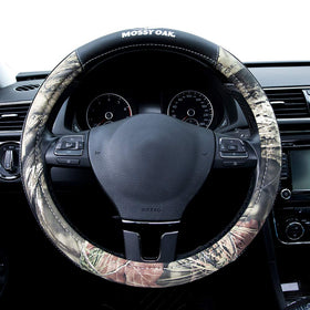 Mossy Oak close-up of thick accent stitching highlighting durability and secure fit benefit