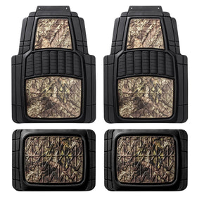 Mossy Oak front mat showing full camo design and protective channels