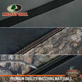 Mossy Oak headrest covers close detail for neat fit and protection