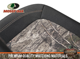 Mossy Oak headrest fit showcasing high-back coverage and secure headrest compatibility
