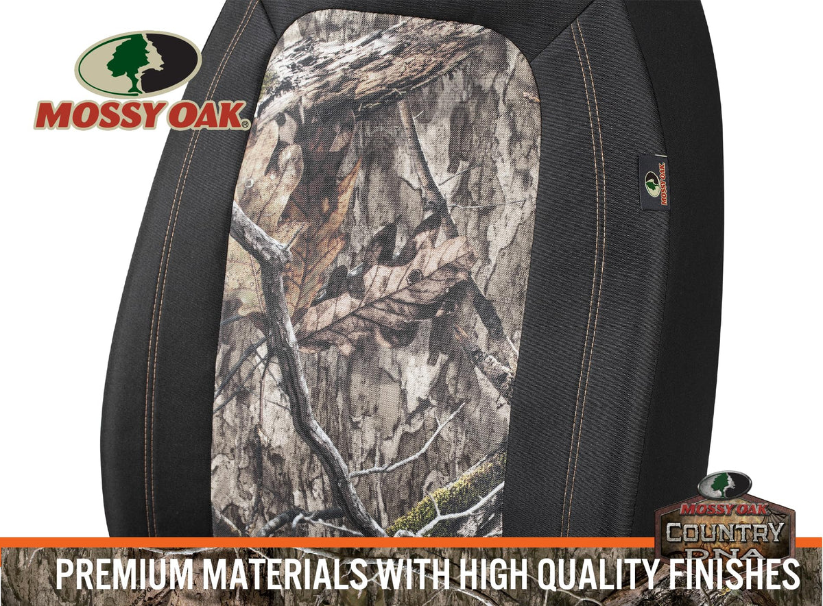 Mossy Oak installed in truck lifestyle showing waterproof protection during outdoor use