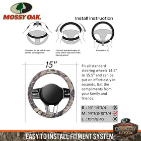 Mossy Oak lifestyle shot in vehicle interior showing outdoor style and protection