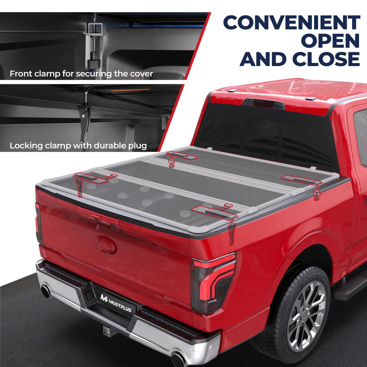 MOSTPLUS folded panels demonstrating partial bed access and convenience