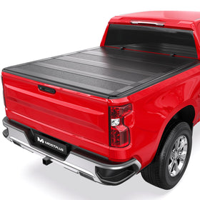MOSTPLUS front view installed on Silverado showing sleek protection