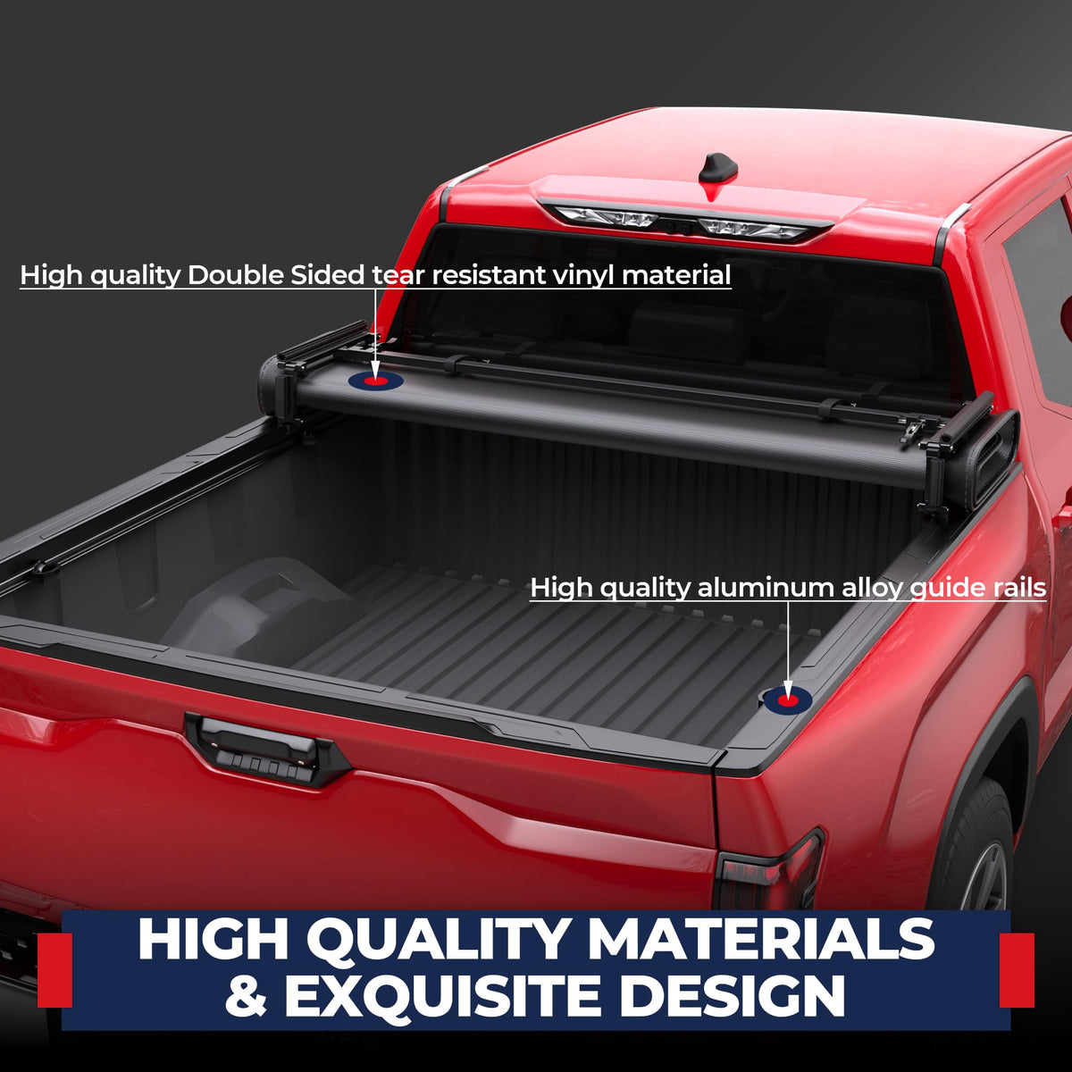 MOSTPLUS installed with bed open for quick tool access benefit