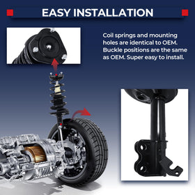 MOSTPLUS strut installed on Sierra rear demonstrating straightforward swap-in