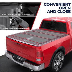 MOSTPLUS installed side rail and clamp detail demonstrating no-drill mounting benefit