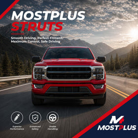 MOSTPLUS-installed on vehicle in road setting showing restored handling