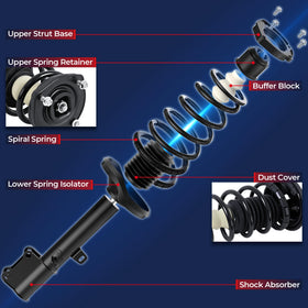 MOSTPLUS rear strut assembly highlighting complete unit for quick replacement