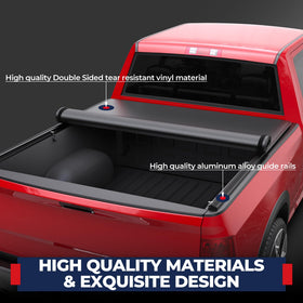 MOSTPLUS bed-length scale comparison confirming correct 6.4/6.5 ft Fleetside fit