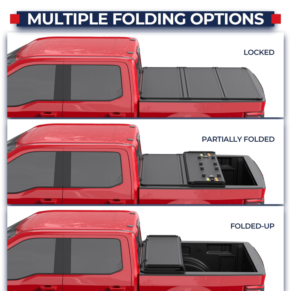 MOSTPLUS demo with low-profile toolbox illustrating accessory compatibility