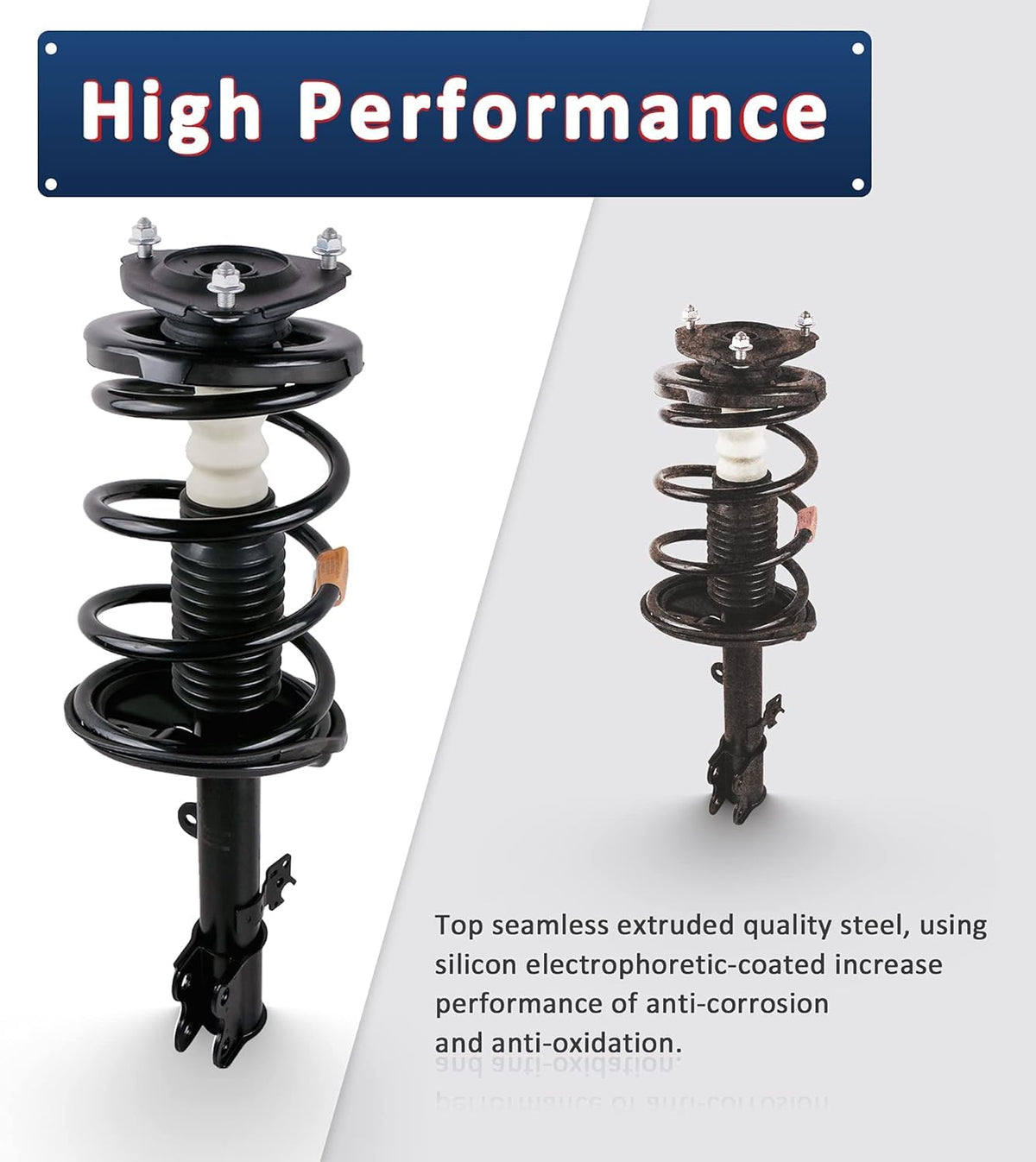 MOSTPLUS top mount detail showing reinforced mount and benefit of reduced cracking
