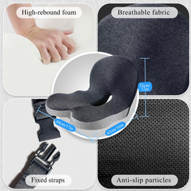 Mosxoed memory foam core close-up showing density and durable support benefit