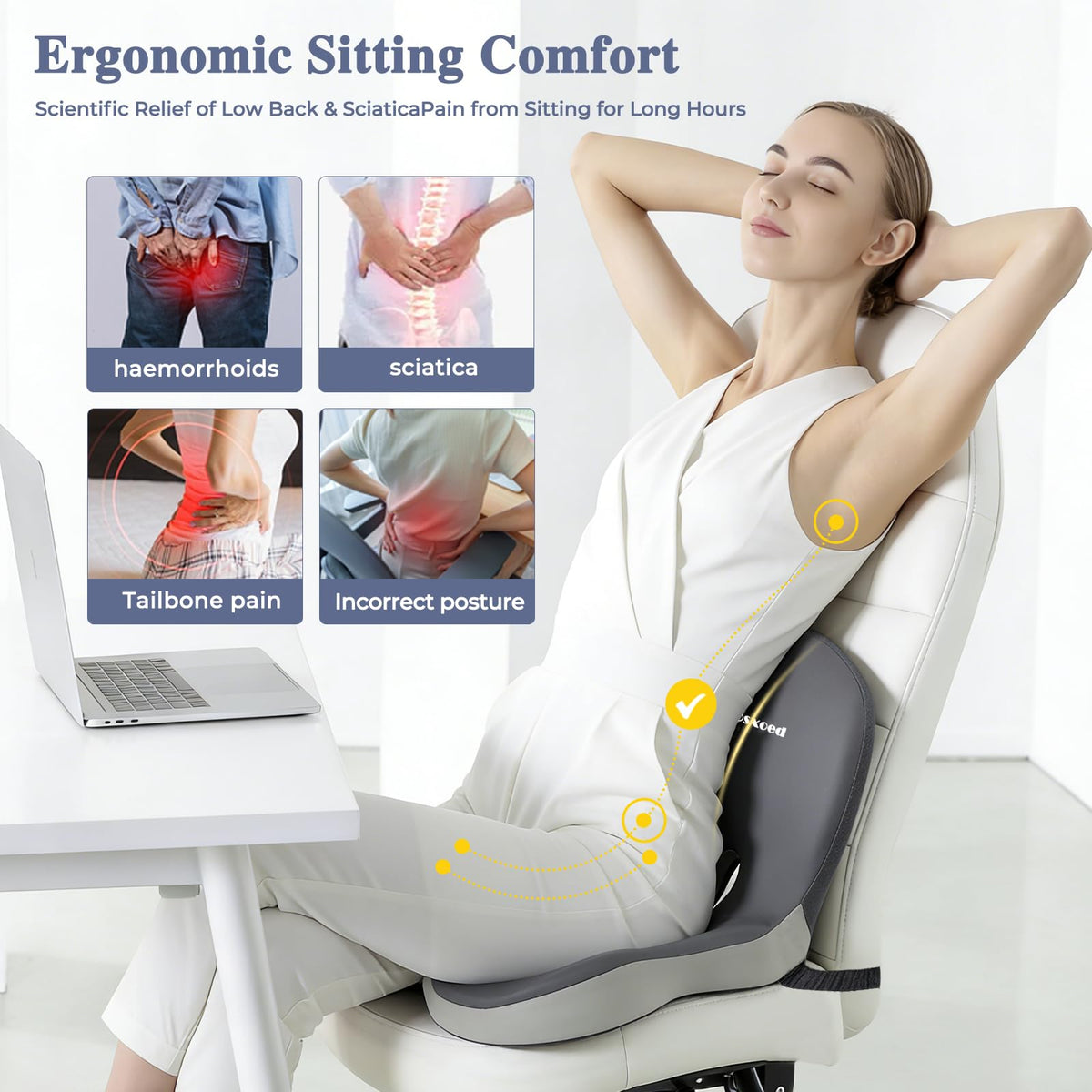 Mosxoed close-up of memory foam core demonstrating contouring support