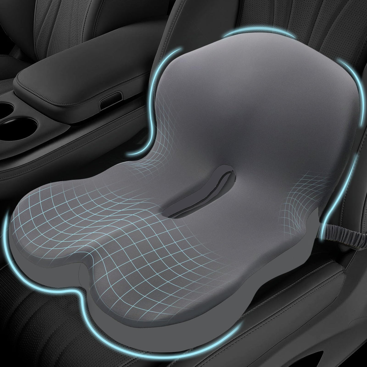 Mosxoed front view showing cushion shape and color for instant comfort