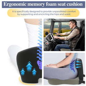 Mosxoed installed in a car seat improving posture and driving comfort