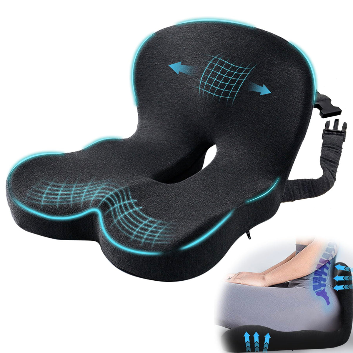 Mosxoed lifestyle driving scene showing reduced fatigue and comfortable travel