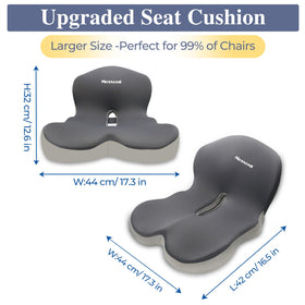 Mosxoed on office chair offering back support and reduced fatigue