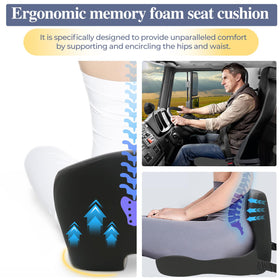 Mosxoed secured on car seat with strap showing stable driving comfort