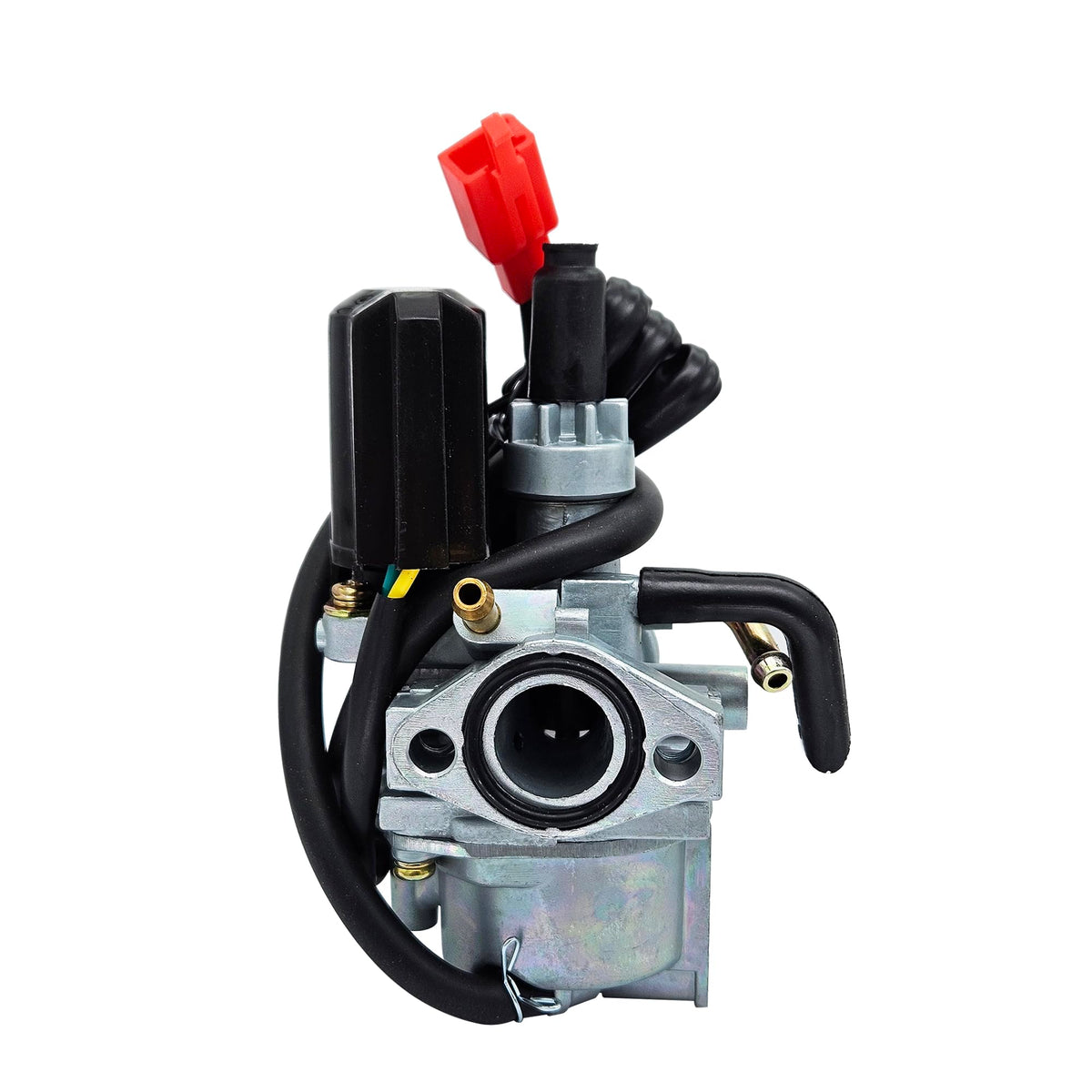 MothAr carburetor front view showing flange and mounting points for easy fit verification