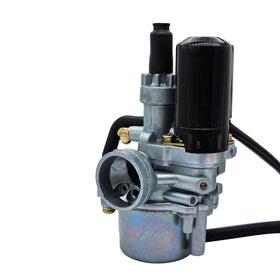 MothAr carburetor installed on a 50cc scooter illustrating direct-fit replacement benefit