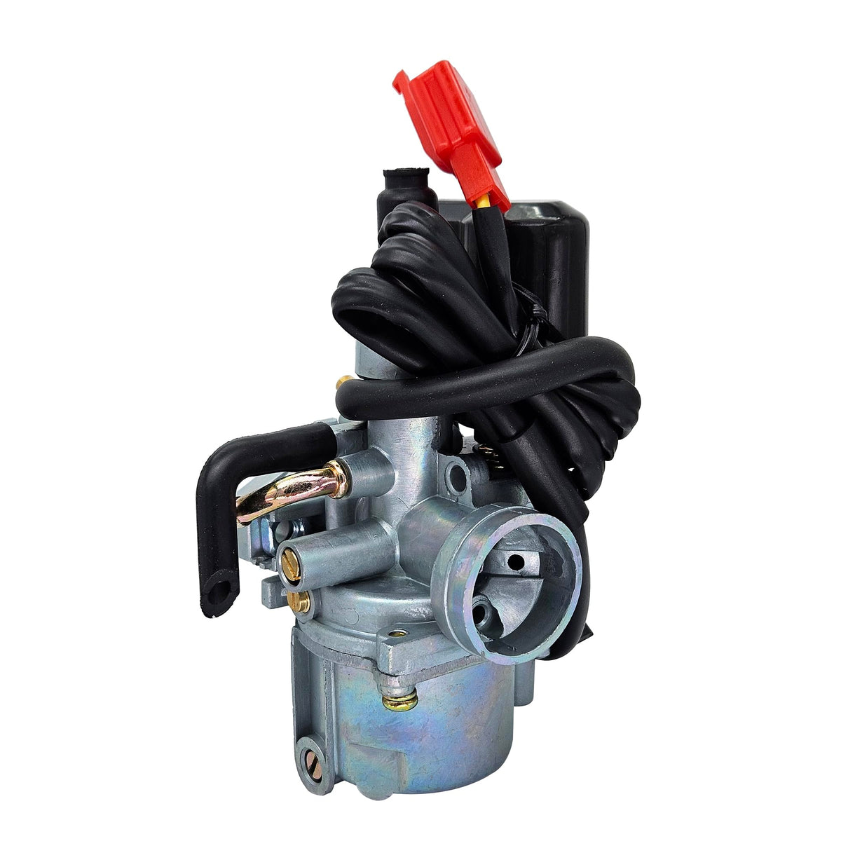 MothAr carburetor 17mm throttle bore closeup demonstrating accurate fuel flow