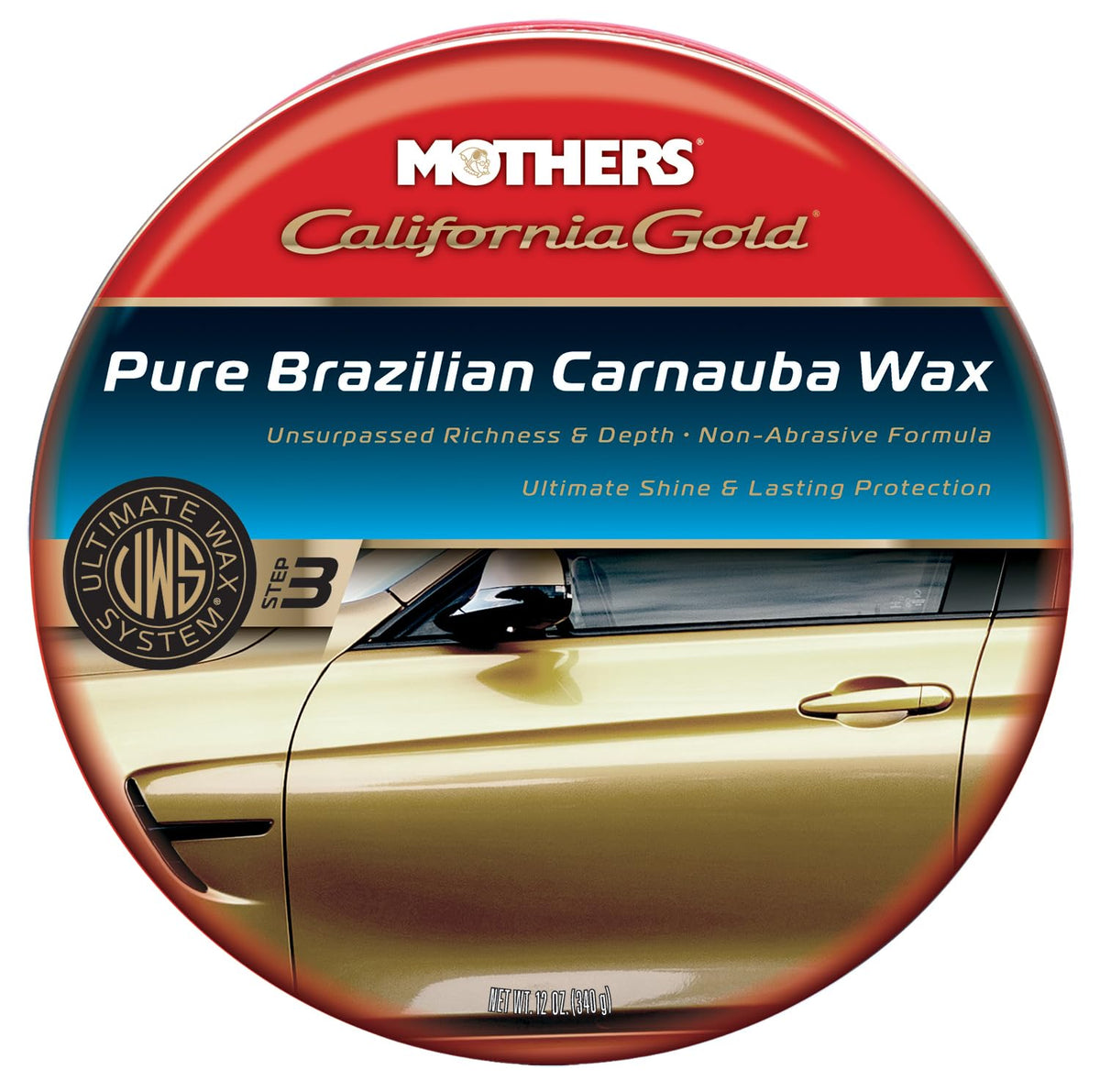 Mothers California Gold front label showing product identity and benefits