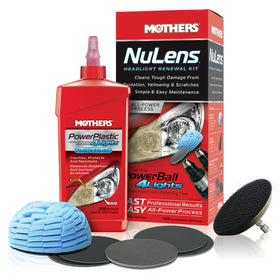 Mothers NuLens front packaging showing full kit and contents for quick restoration