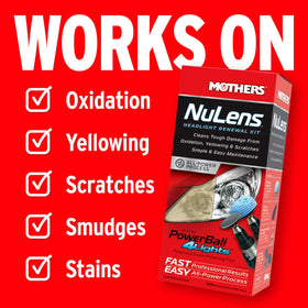 Mothers NuLens soft-flex backing plate ensuring uniform contact on curved lenses