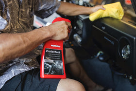 Mothers Protectant used during car detailing for protective finish