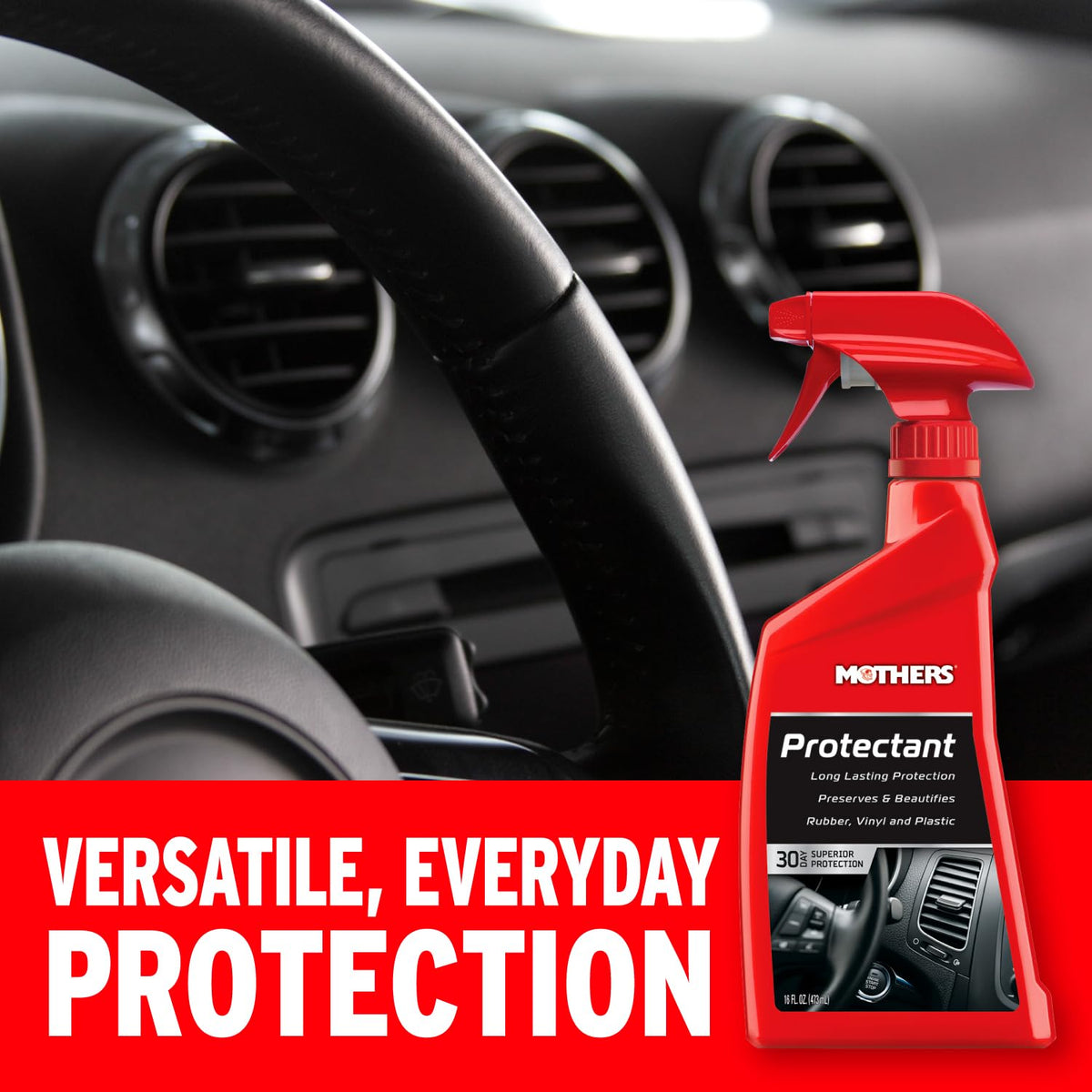 Mothers Protectant being sprayed for even, fast application
