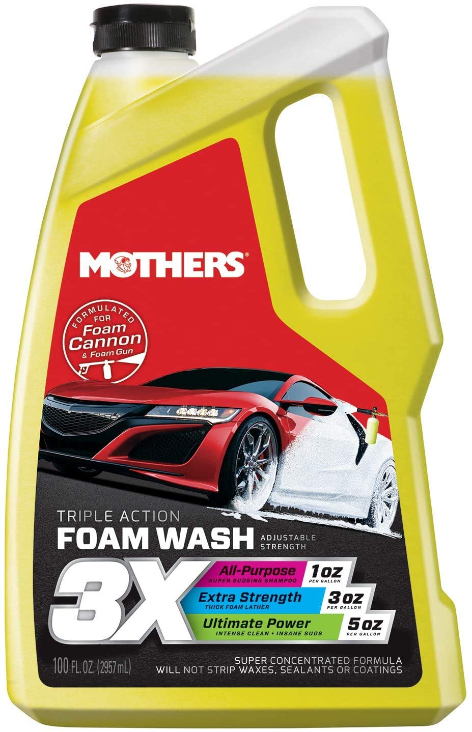 Mothers front label on 100 oz bottle showing product branding and benefits