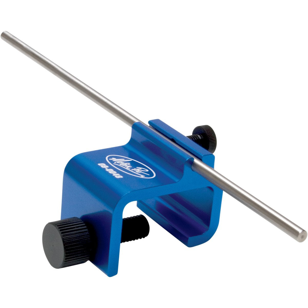 Motion Pro front view of alignment tool showing clamp and rod for precise setup
