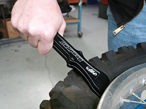 Motion Pro BeadPro in use on motorcycle tire demonstrating leverage and quick roadside repair