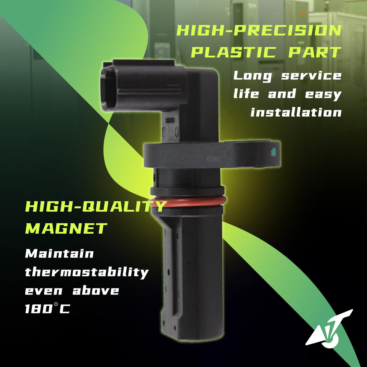 MOTISEN sensor installed in engine bay demonstrating straightforward vehicle fitment