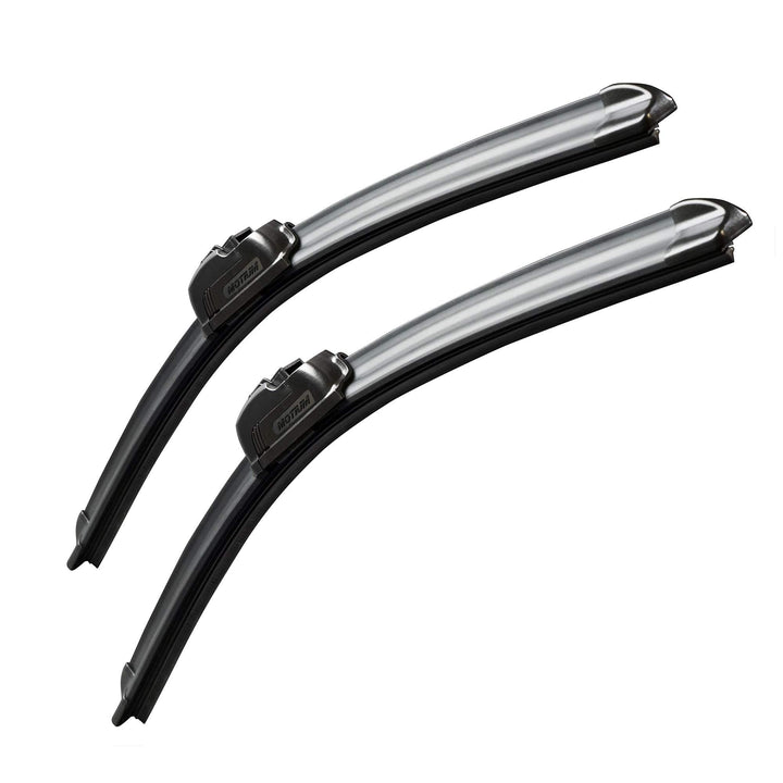 MOTIUM front packaging showing the 26" and 19" blades and benefit of fit