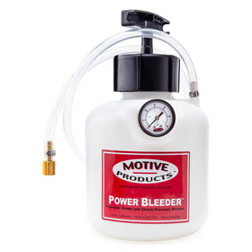 Motive Products 0108 close-up of precision pressure gauge for safe pumping