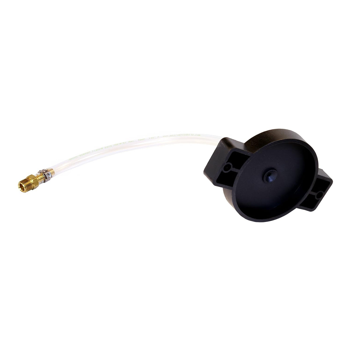 Motive Products hose and 3-inch round adapter detail creating a secure sealed connection