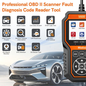 Motivora V600 live data screen displaying engine graphs for quick trends