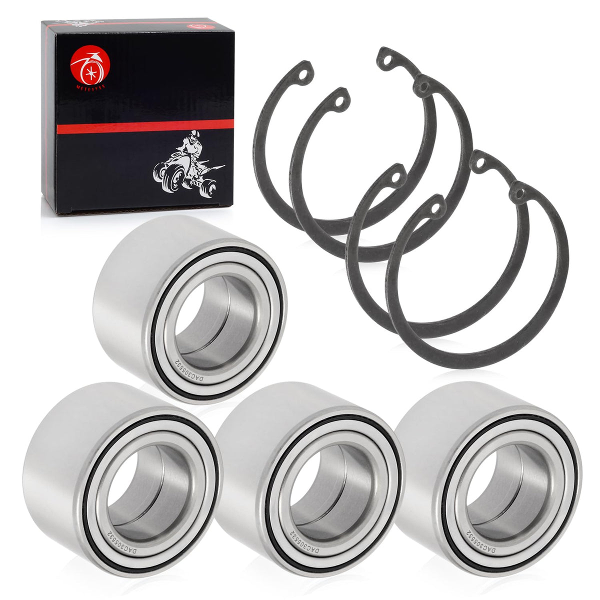 MOTO1988 bearing installed on ATV hub demonstrating correct fit and smoother rotation