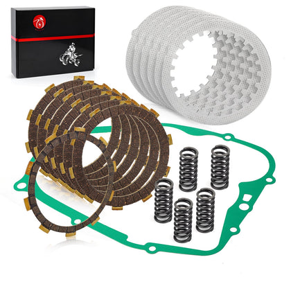 MOTO1988 clutch kit front packaging showing contents and fitment benefit