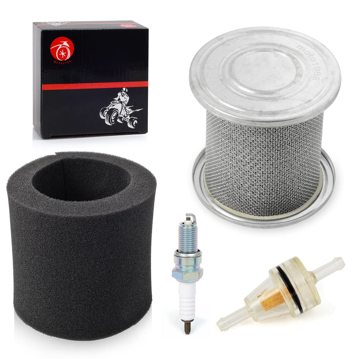 MOTO1988 front packaging showing kit components and model compatibility, helpful for correct purchase