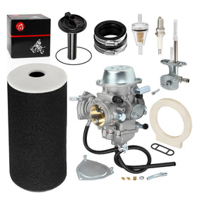 MOTO1988 front view of full replacement carburetor kit showing all parts and ready to install